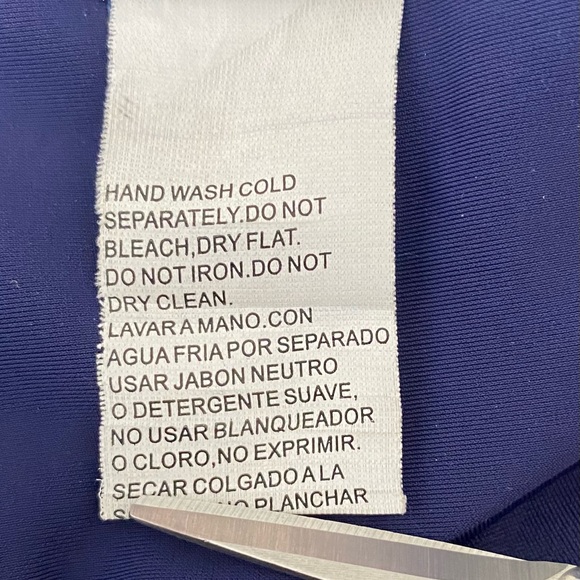 🇺🇸Cute Navy Drape Swim Top - Picture 10 of 10